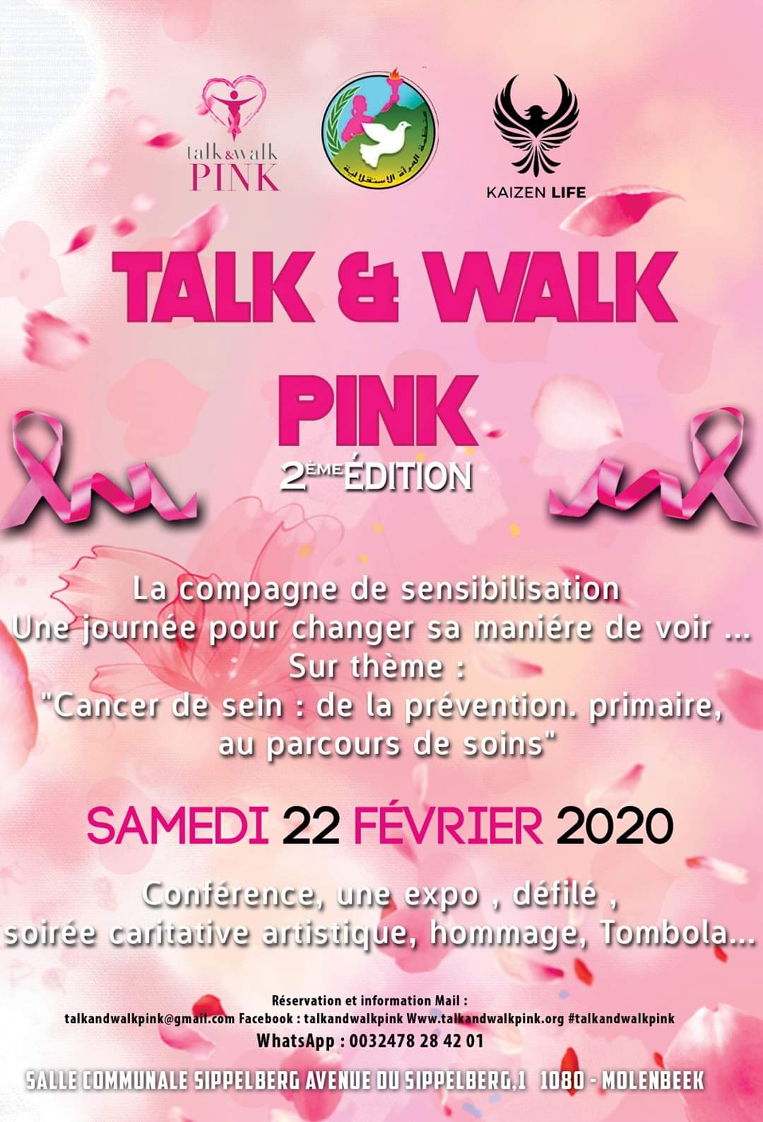 Talk and walk pink 2020 affiche